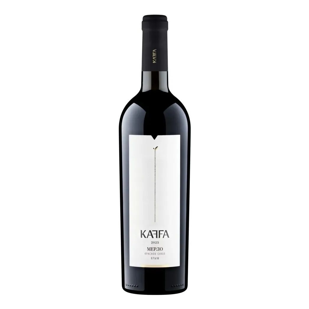 Красное сухое вино Каффа Мерло 0,75 л