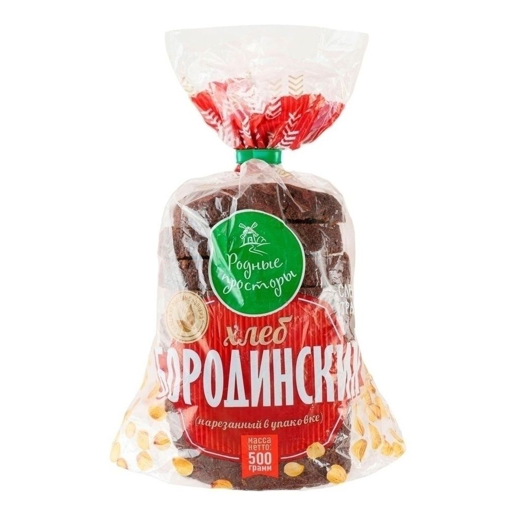 Хлеб бородинский Родные Просторы 500 г