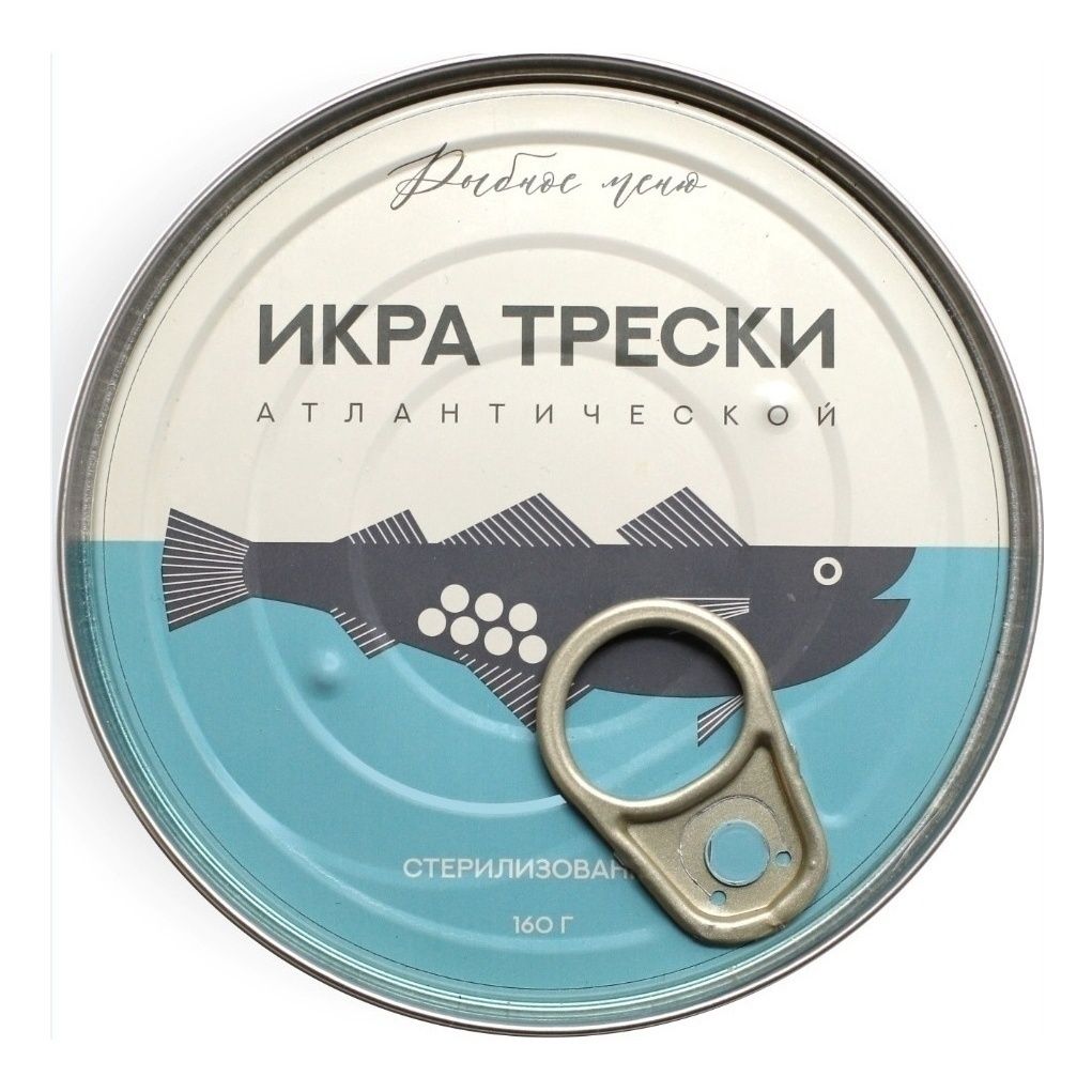 Икра треска Рыбное меню 160 г