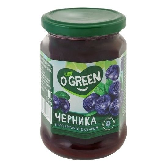 Протертые ягоды O'Green 350 г