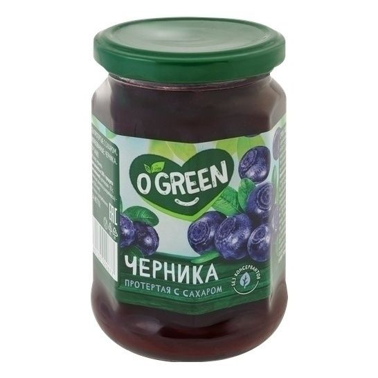 Протертые ягоды O'Green 350 г