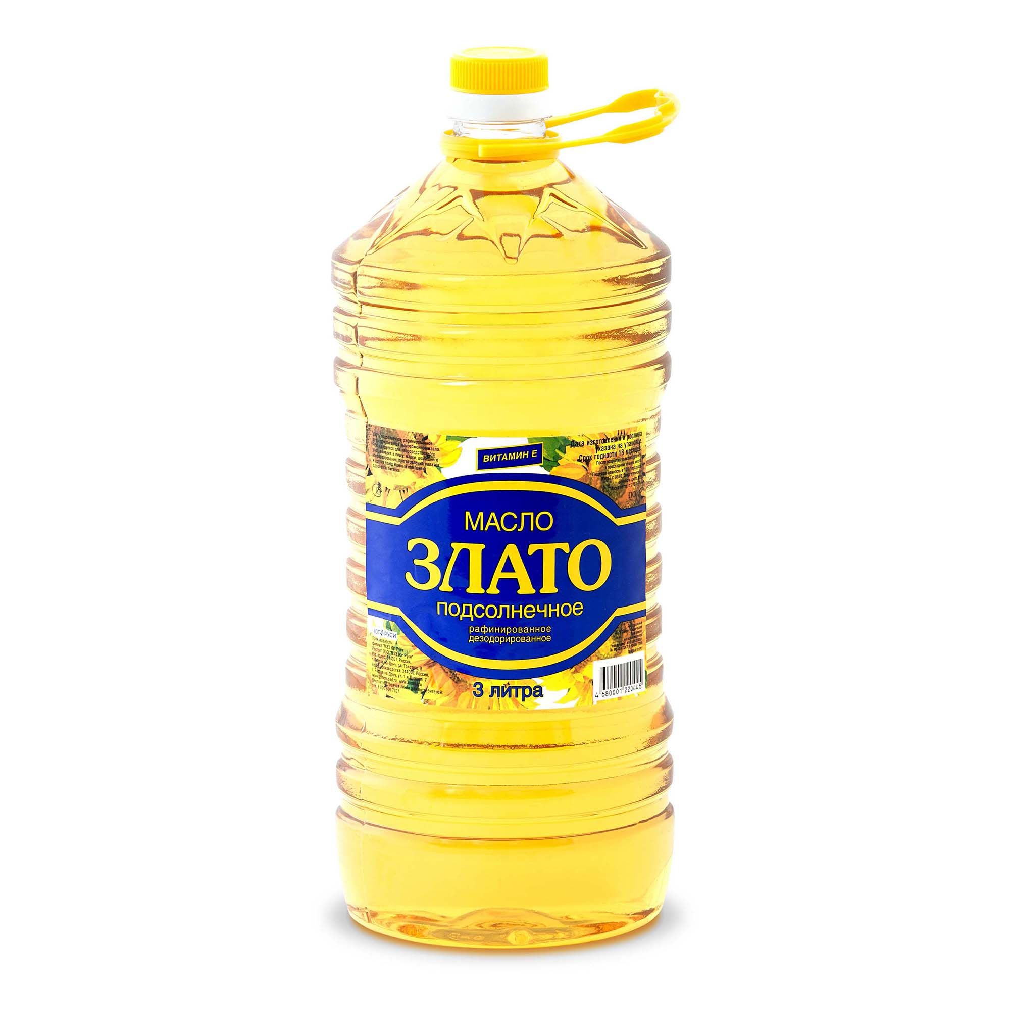 Масло подсолнечное Злато 3 л