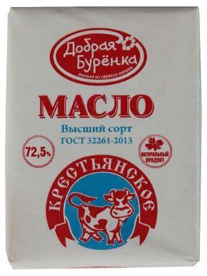 Сливочное масло Добрая Буренка 180 г