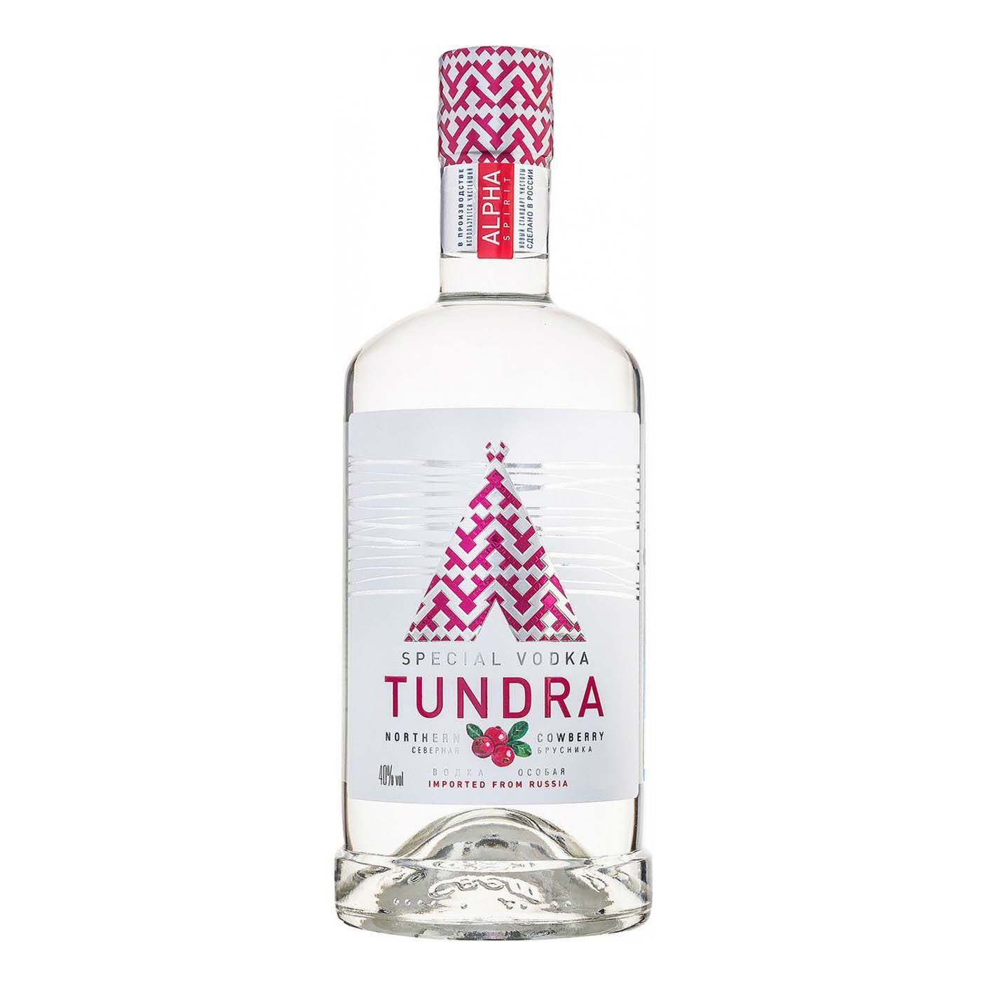 Водка Тундра брусника 0,25 л