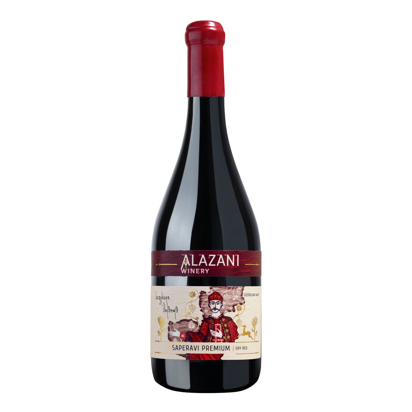 Красное сухое вино Alazani Саперави 0,75 л