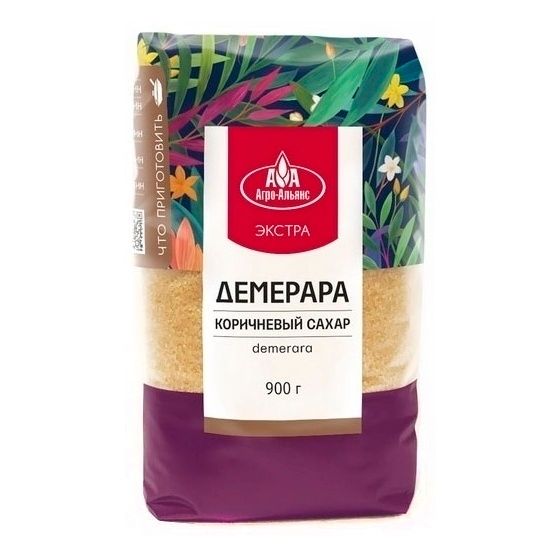 Сахар тростниковый Агро-Альянс 900 г