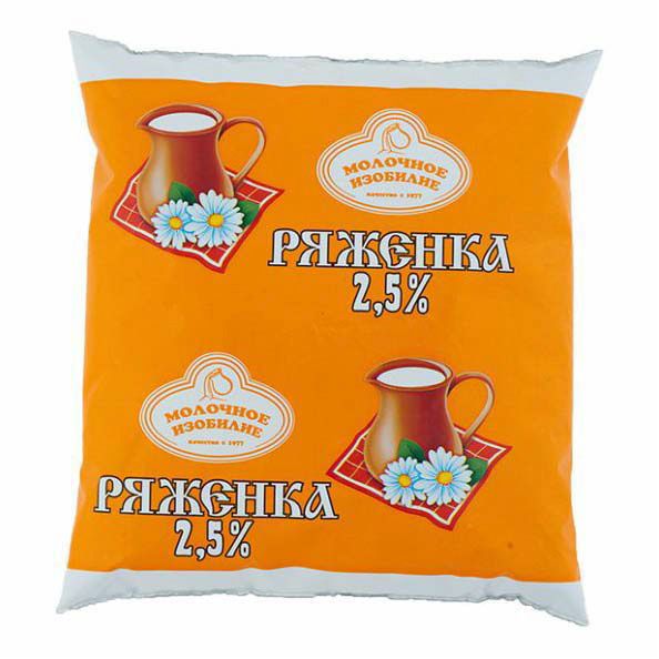 Ряженка Молочное изобилие 0,5 л