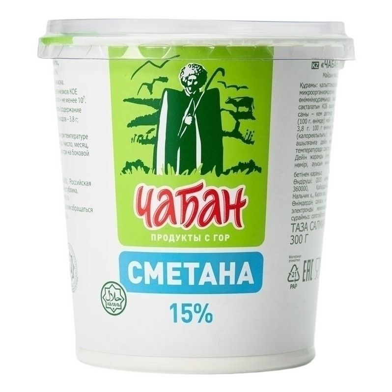 Сметана Чабан 300 г