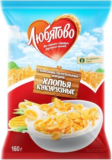 Хлопья Любятово 160 г
