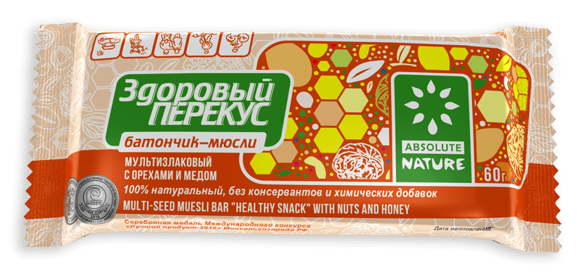 Батончик Здоровый перекус 60 г