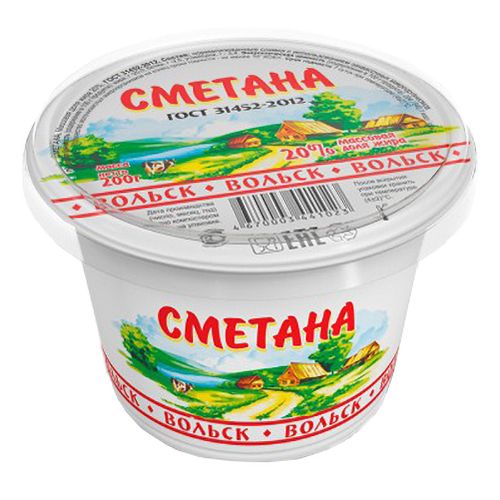 Сметана Волгир 180 г