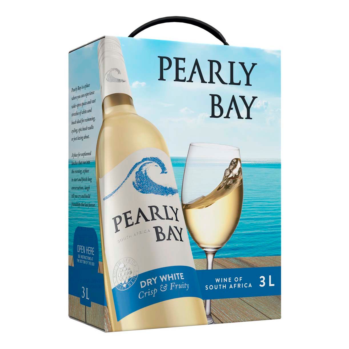 Белое сухое вино Pearly Bay 3 л